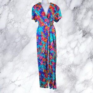 VTG Joan Walters 80’s Floral Jumpsuit